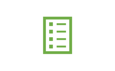 Grafik mit einer Bullet-List - Symbol für Massnahmenplan